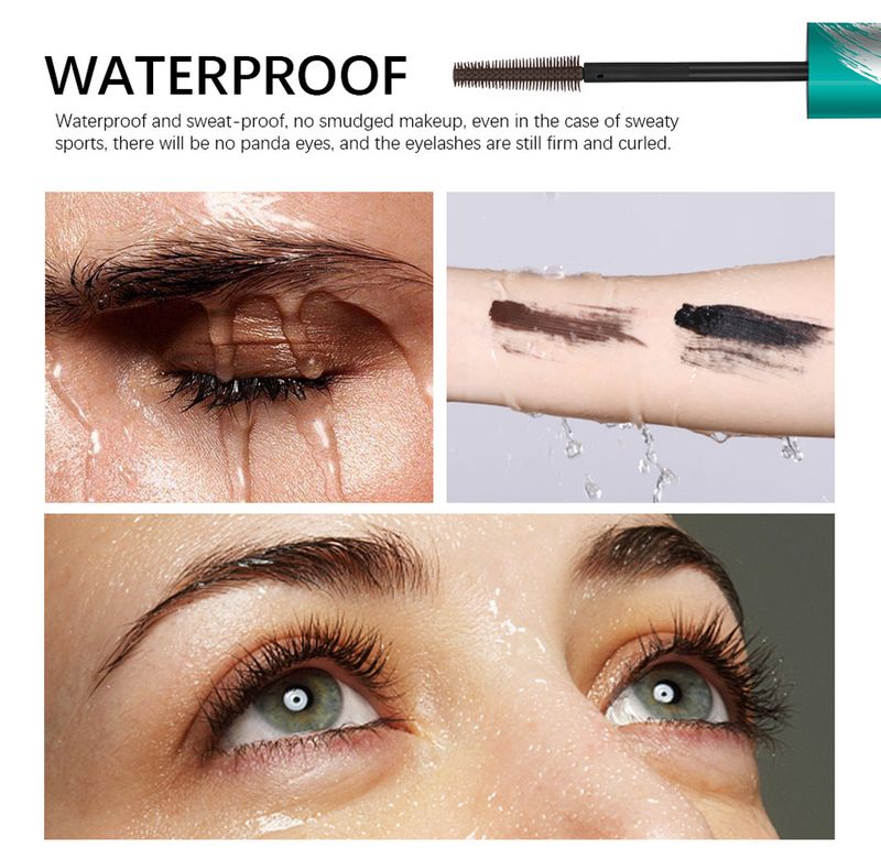 Mascara Liquid Lash Extensions, Cool Black Mascara für mehr Volumen und Verlängerung, Effekt wasserfest wischfest natürlich kein Verklumpen_voghion.com