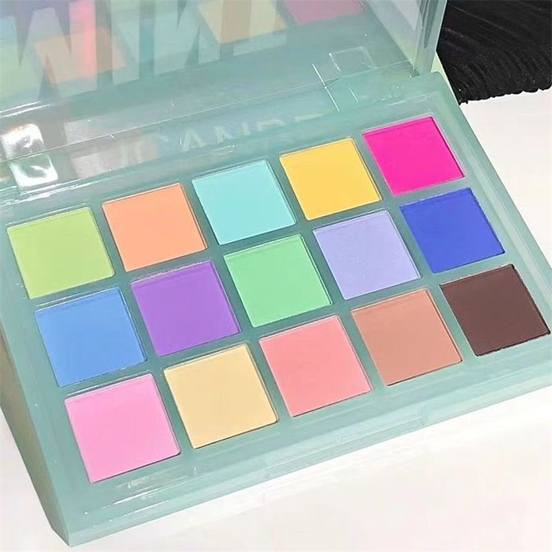 Macaron Lidschatten-Palette gleichen Stil bunte Multi-Color 18 Farben Bühne Pink Serie Make-up_voghion.com