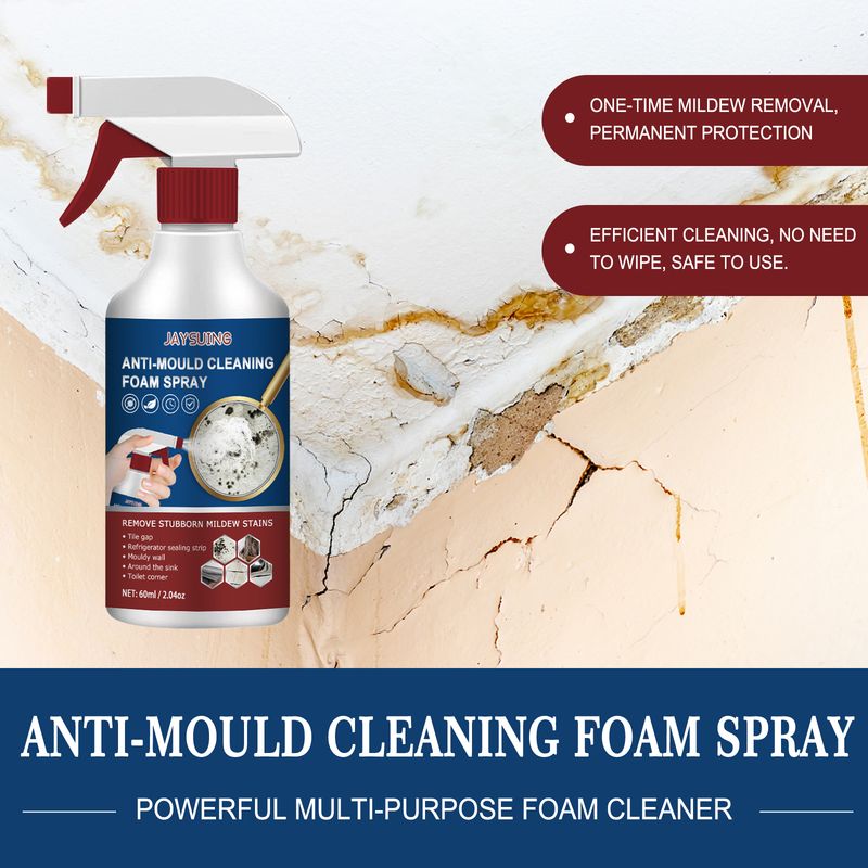 Jaysuing Schuimreiniging Schimmelverwijderaar Spray, Keramische Tegelmuur Badkamer Siliconen Multifunctionele Reiniging Schimmelverwijderaar Spray_voghion.com