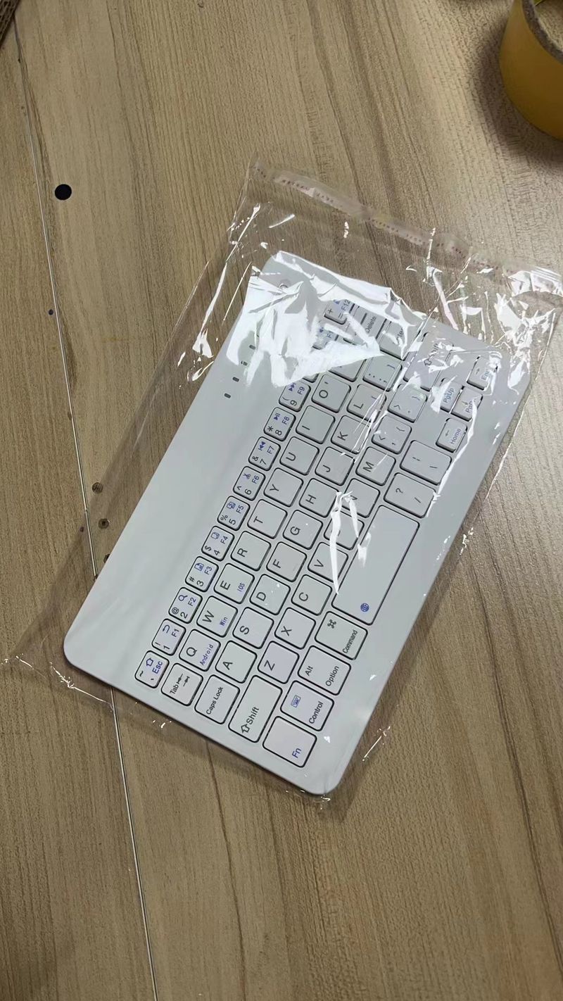 Custodia in pelle Bluetooth per tablet da 8 e 10 pollici, supporto per tastiera wireless per ufficio_voghion.com