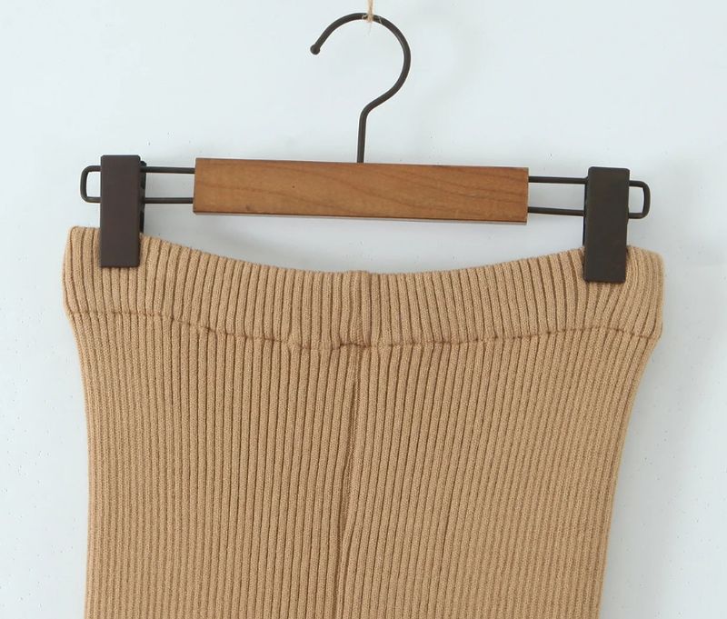 25 nuovi completi da donna primavera e autunno, stile Spicy Girl, con cardigan lavorato a maglia con lacci e volant + pantaloni svasati elasticizzati_voghion.com