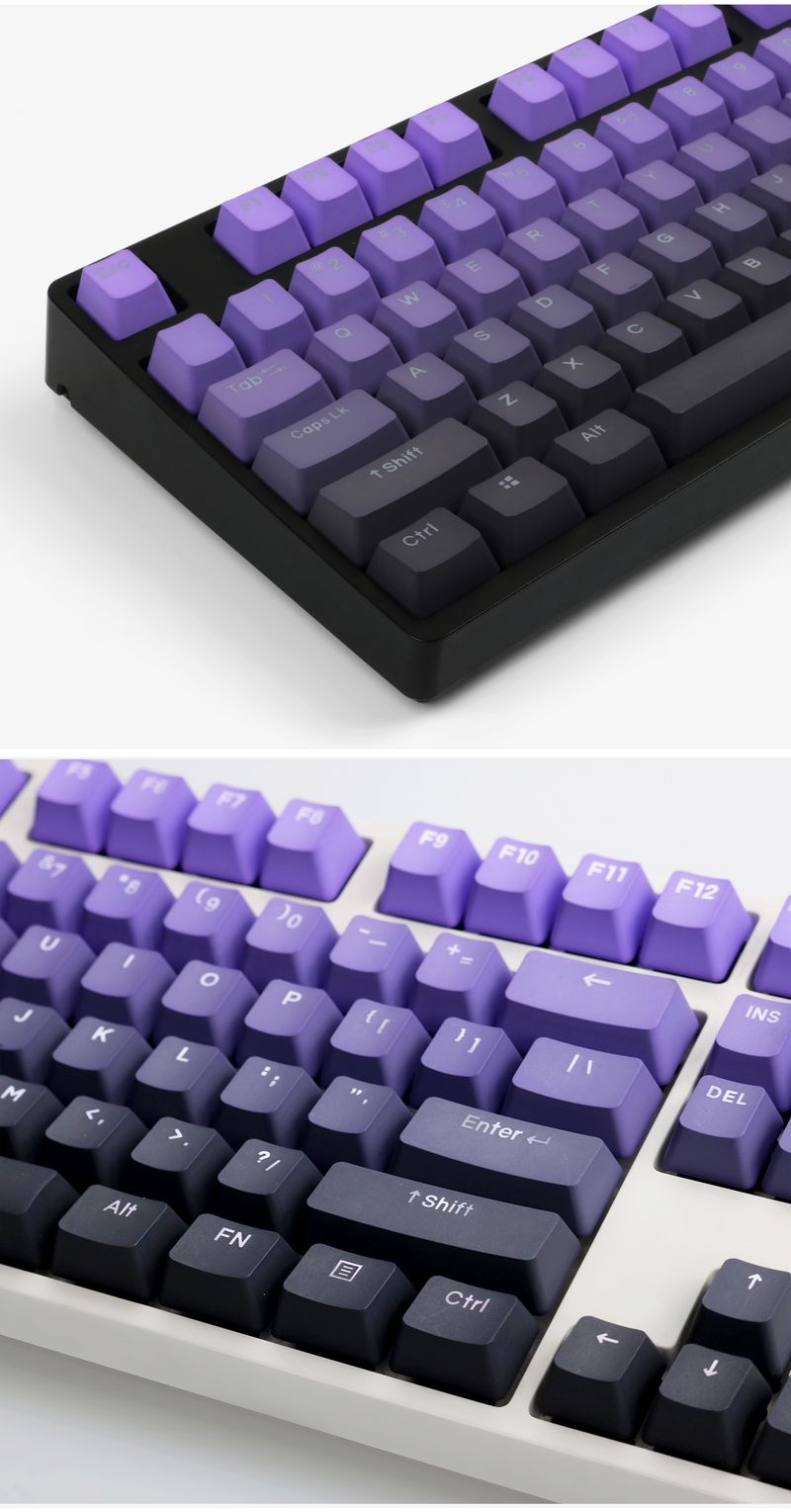 Ziqi Donglai PBT Side Engraving Transparent OEM 68 980 75 87 Customized Nical Keyboard Keycaps_voghion.com