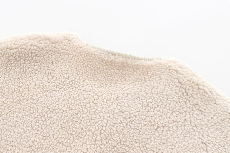 Giacca in velluto Teddy semplice tinta unita con scollo rotondo da donna autunno/inverno 2024_voghion.com