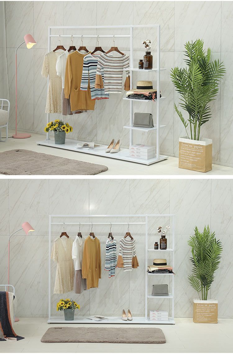 Perchero de pie con nuevo estilo, de hierro forjado, creativo, para sala de estar, dormitorio, simple, para ropa_voghion.com