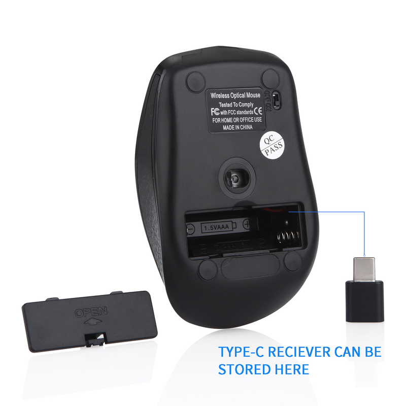 USB C Mouse, Silent Office Game, Laptop, Creative Wireless Mouse_voghion.com