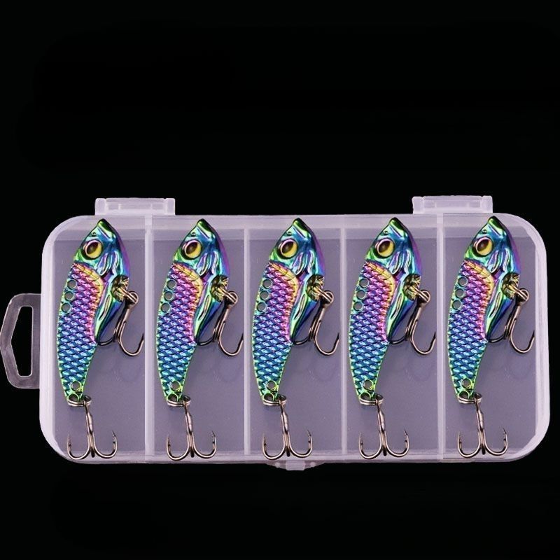 Metal Dragon Scale Sequin Colorful Vib Rattlesnake Long Casting Topmouth Culter Lure Horse Mouth Bass Freshwater_voghion.com