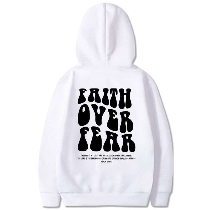 Neuer Damen-Hoodie mit überschnittenen Schultern, Buchstabenprint auf dem Rücken und Fleecefutter_voghion.com