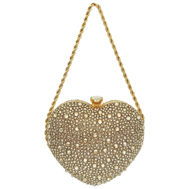 Borsa da sera con tracolla a forma di cuore, con diamanti, stile alla moda_voghion.com