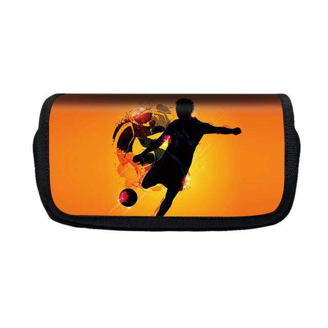 Cool fotbollstryck pennaskrin för tonåringar Pennfodral Barnmode Basketskola Stationär förvaringsväska Present_voghion.com