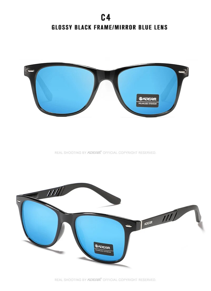 KDEAM Photochromic and Polarized Sunglasses Men Navigational Aluminum Magnesium Frame Men's Glasses UV400 Night Vision_voghion.com