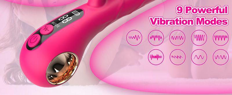 Gina Rabbit AV Vibrierender Penis Doppelkopf Vibrator Paar Flirten Weiblicher Masturbator Erwachsene Produkte_voghion.com