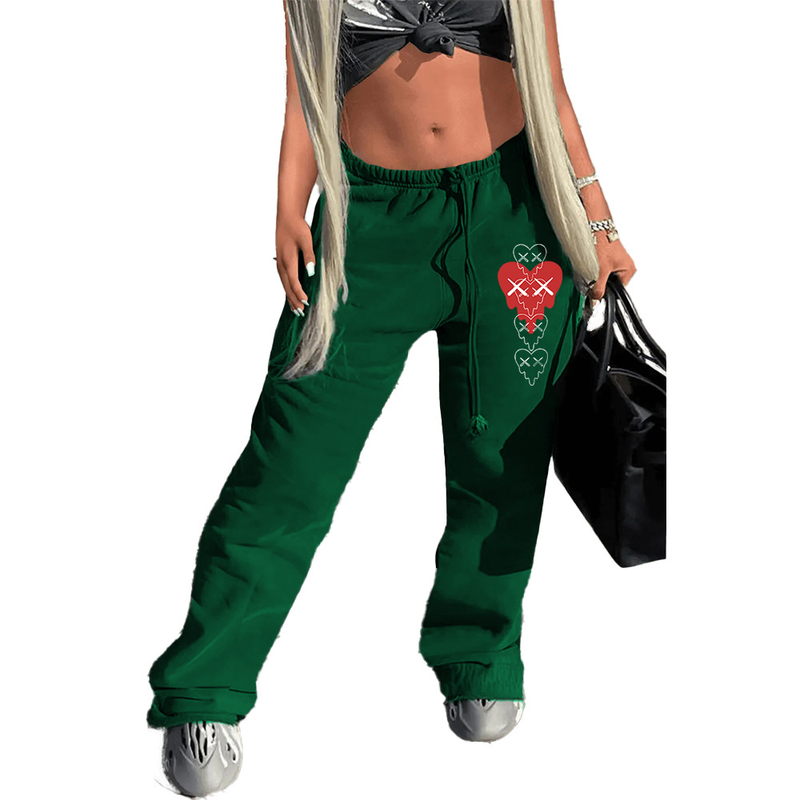 Damen-Jogginghose „Spice Girl“, modisch, bedruckt, für den Straßensport, lässig_voghion.com