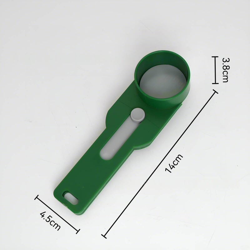 Mess-Free Powder Funnel Scoop - Adjustable Measuring Spoon For Flour, Coffee & Protein (2nd Gen Slide Design, No Spill Kitchen Tool)_voghion.com