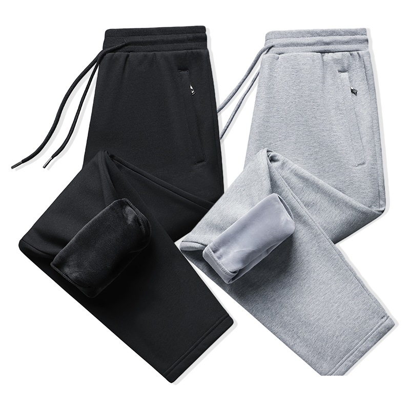 Men's Clothing Cotton Jogger Pants With Elastic Cuffs - Soft Fleece Lined, Relaxed Fit, Breathable & Stretchy For Casual & Sports (Multiple Sizes)_voghion.com