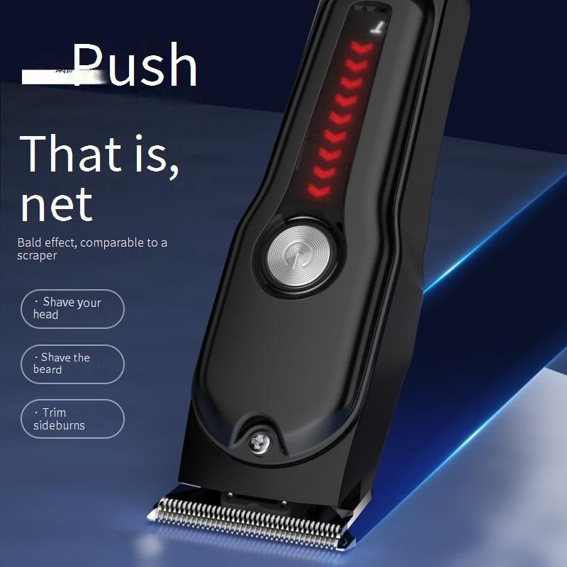 Professional Hair Clipper For Men - Cordless Rechargeable Barber Trimmer With Self-Sharpening Stainless Steel Blades, Low Noise, Waterproof Design_voghion.com