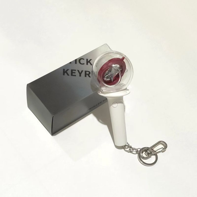 Fluorescent stick keychain mini support light pendant_voghion.com