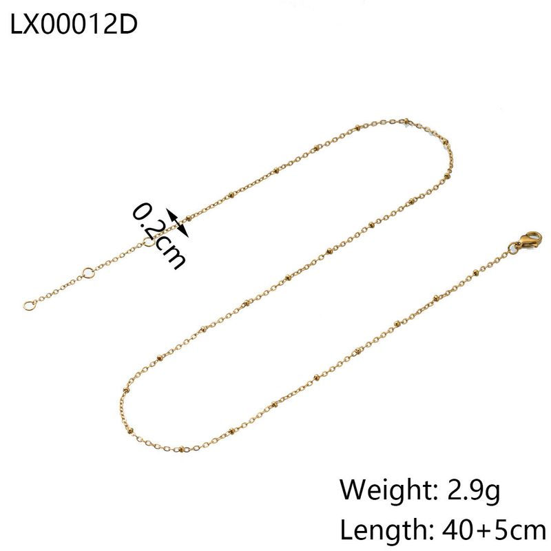 1 Piece 304 Stainless Steel Polished 38+5CM Jewelry Accessories Chain_voghion.com