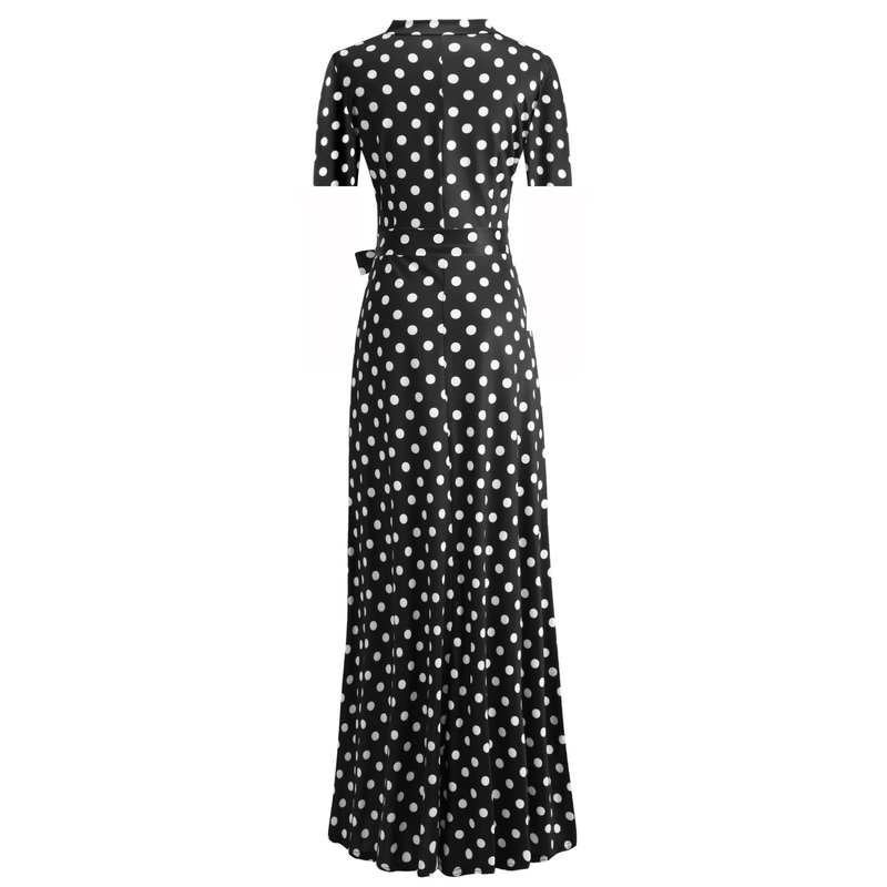 Abito con gonna altalena stile moda con stampa digitale_voghion.com