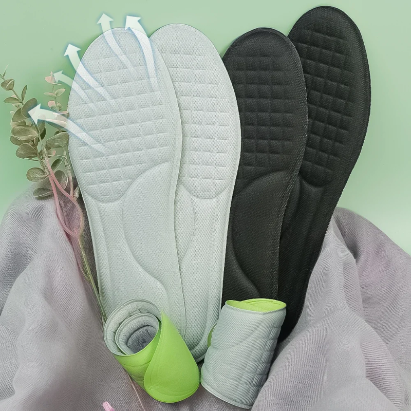 10pcs Memory Foam Orthopedic Insoles Shoe Pad Men Women Nano Antibacterial Deodorization Insole Sweat Absorption Running_voghion.com