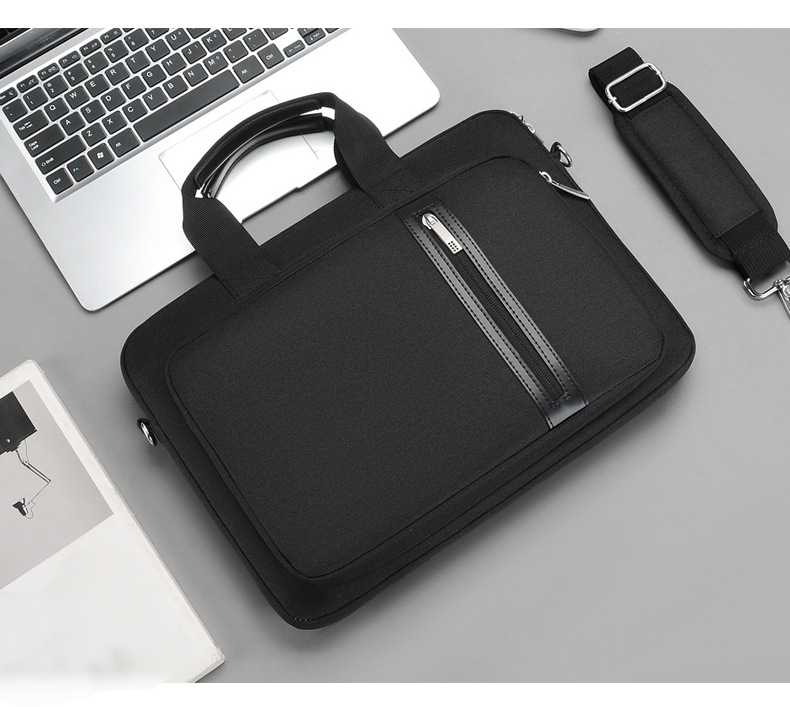 Taška na počítač odolná proti seismice Přenosná taška na notebook Business na jedno rameno 14/15,6/17,3 palce s vnitřní vložkou taška na veřejné dokumenty_voghion.com