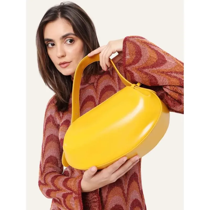 High Quality Designer Bags Niche Women PU Vegan Leather Top-Handle Rugby Shaped Solid Color Magnet Closure Short Handle_voghion.com
