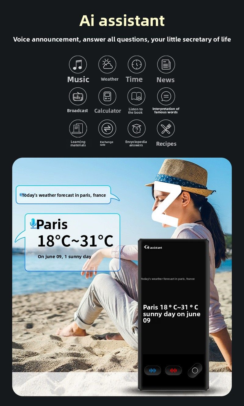 Smart Translator Offline No Network Needed Travel Abroad Portable Real-Time Multi-Language English Voice Photo_voghion.com