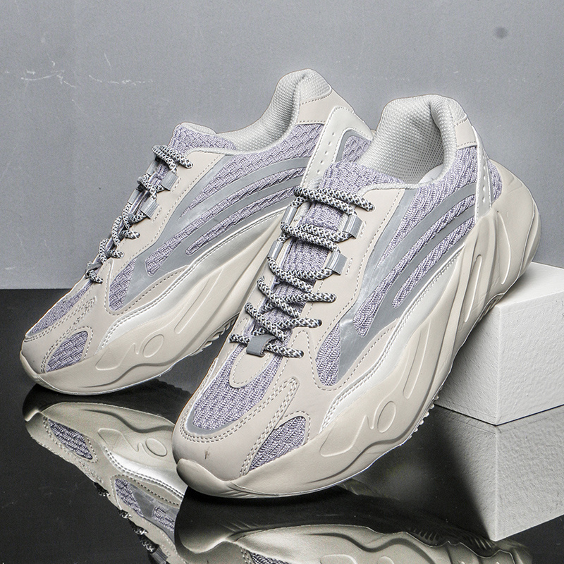 New Men's Mesh Breathable Running Shoes, Lightweight Non-slip Sneakers, Outdoor Walking Shoes_voghion.com