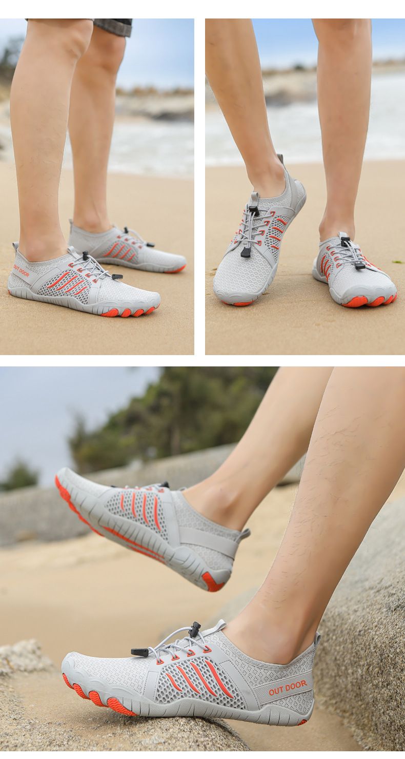 Unisex Quick-Dry Water Shoes – Anti-Slip Aqua Socks For Beach, Hiking & Swimming – Lightweight Five-Toe Design With Drainage Holes_voghion.com