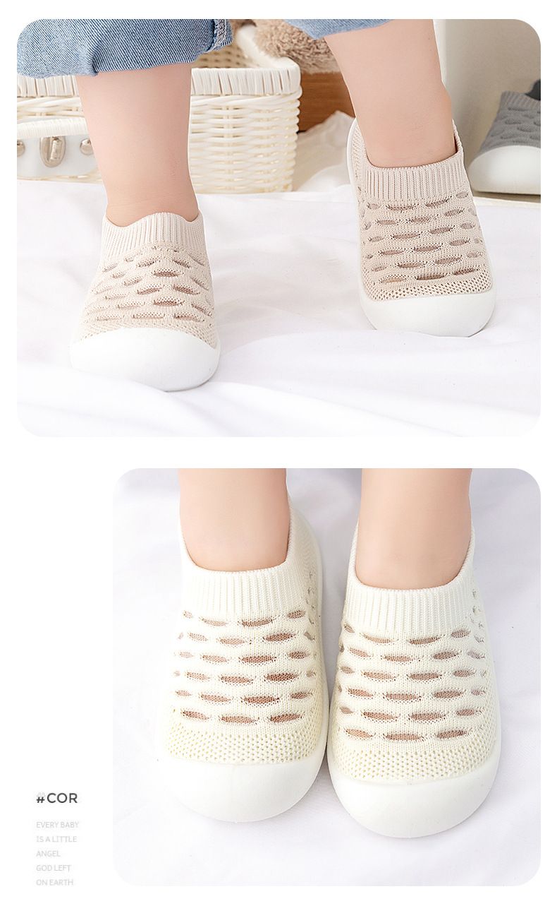 Sapatos de bebê para criança, sola macia, malha respirável, sandálias de verão antiderrapantes, sapatos infantis de 6 meses a 3 anos_voghion.com