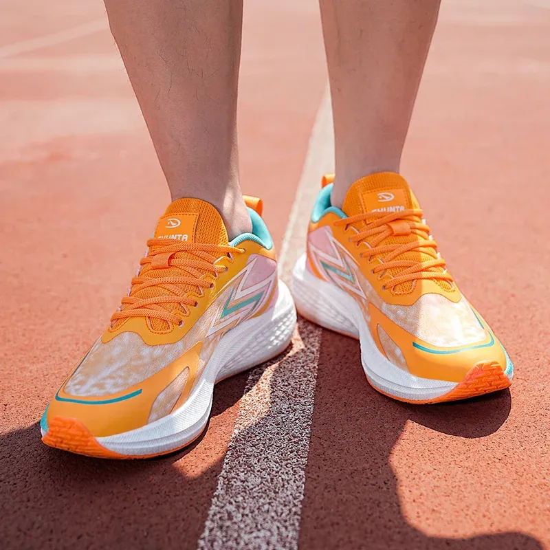 Professionelle Marathon-Laufschuhe, Rennlaufschuhe mit durchgehender Carbonplatte, stoßdämpfende Trainingssportschuhe für Jugendliche_voghion.com