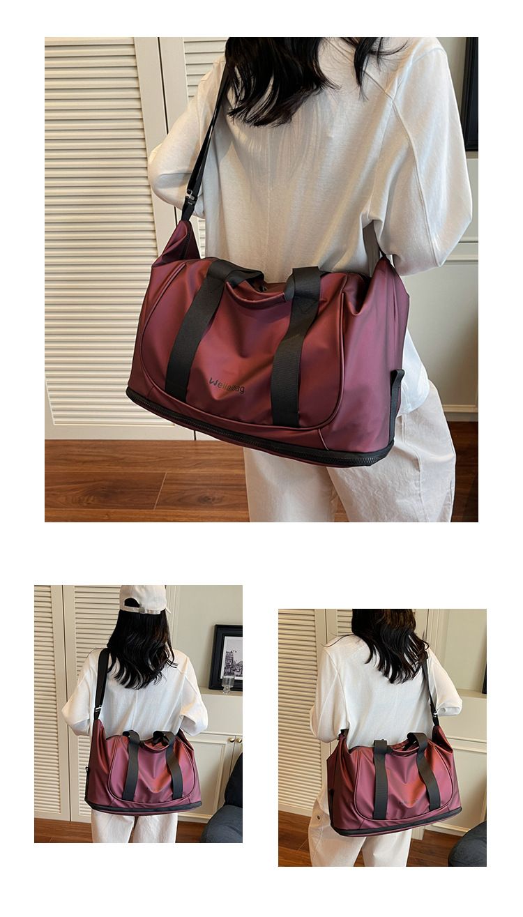 Draagbare reistas voor natte en droge spullen voor vrouwen, grote capaciteit outdoor vrijetijdsbagage, uitbreidbare lichtgewicht yoga-fitnesstas_voghion.com