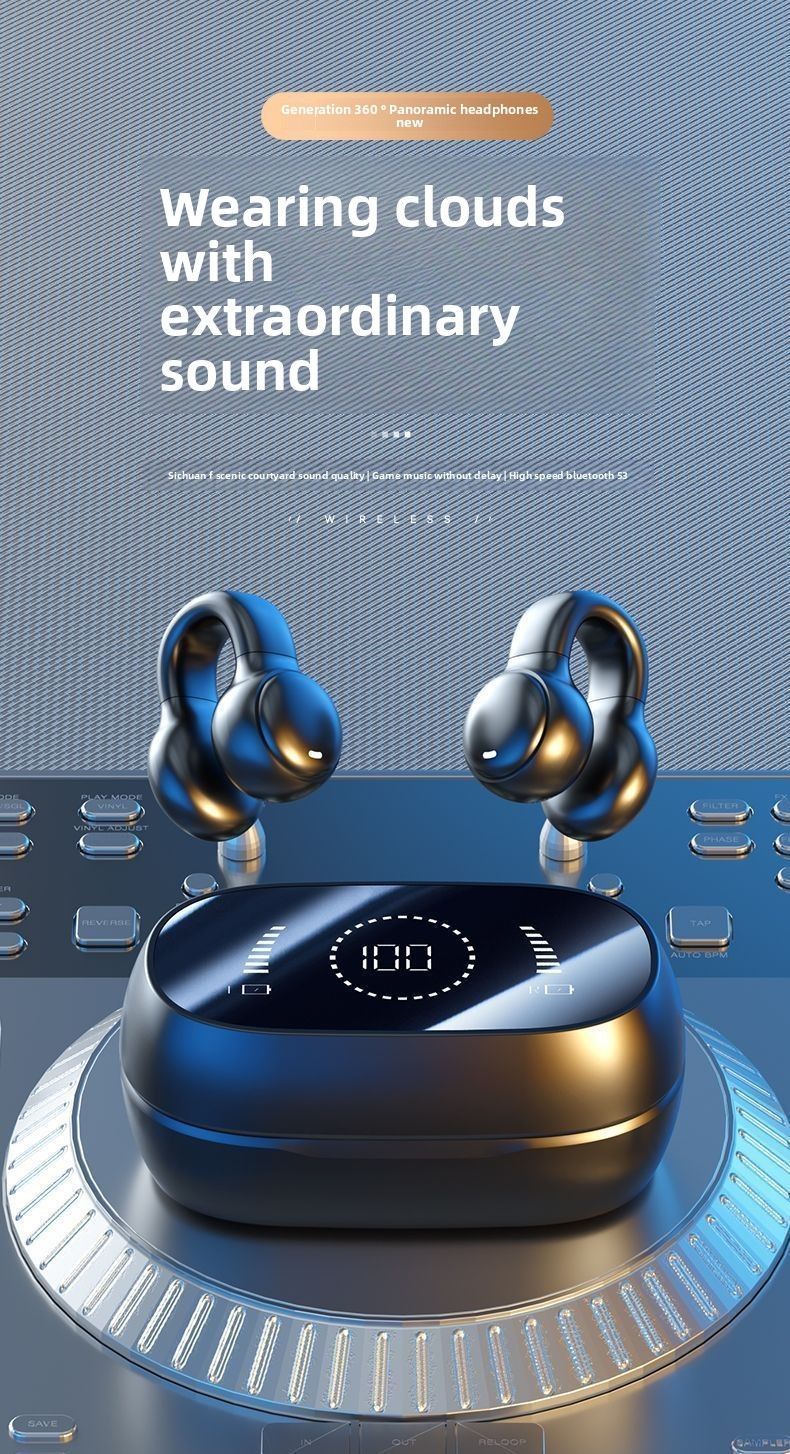 Germania Berlino Originali Auricolari Bluetooth Wireless Veri Stile Clip 2024 Nuovi Sport Conduzione Ossea Aperti Non In-Ear_voghion.com