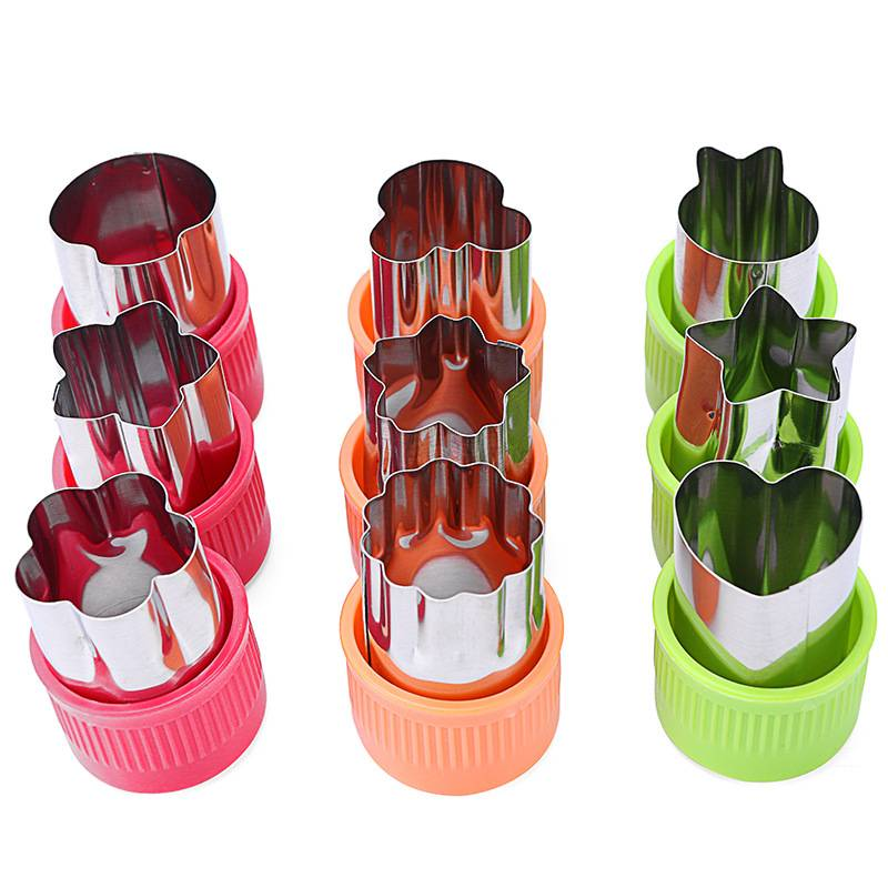 3-teiliges Ausstechformen-Set aus Edelstahl mit Obst- und Gemüseform, Blumenstempel, DIY-Form zum Backen in der Küche_voghion.com