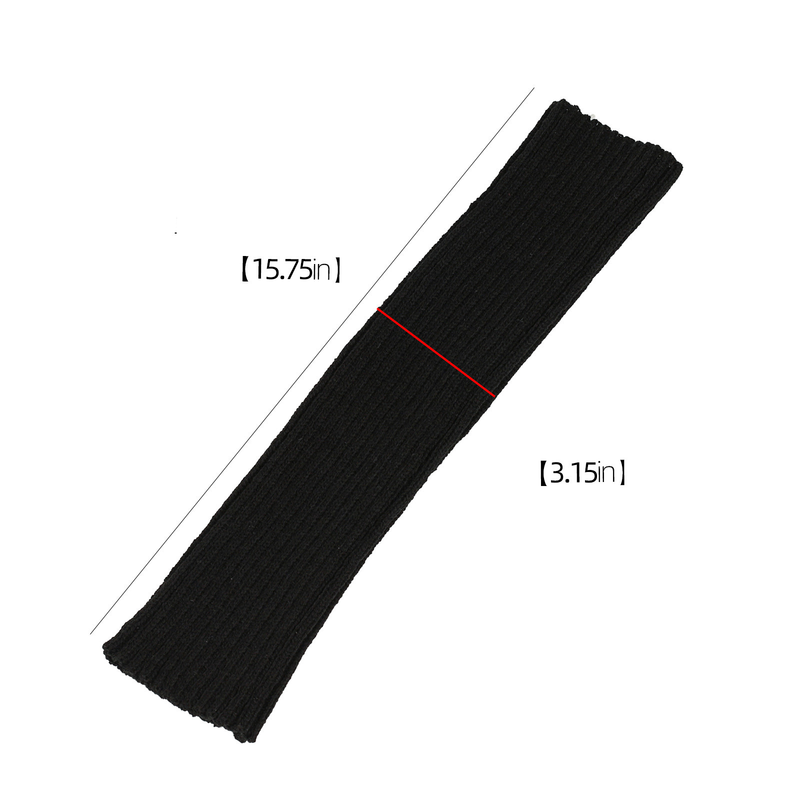 Unisex Beinwärmer für Männer und Frauen Gestrickte Fußwärmer Farbig gestreifte Stiefelwärmer Stapelsocken_voghion.com