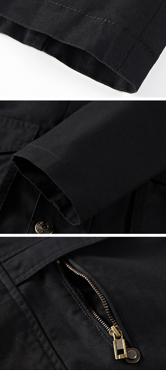 Men's Clothing autumn and winter new men's casual Korean jacket pure cotton washed loose large size windbreaker coat trend_voghion.com