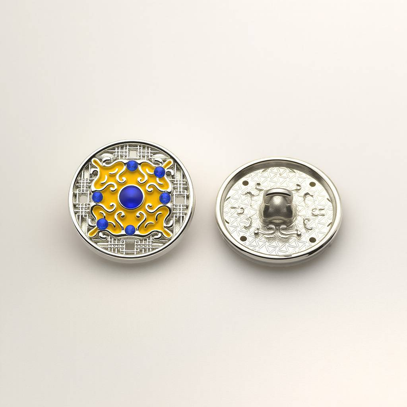 6-10pcs 1.8cm/2.3cm Clothing Metal Buttons Bright Silver Uitable For Shirts, Coats, Pants._voghion.com