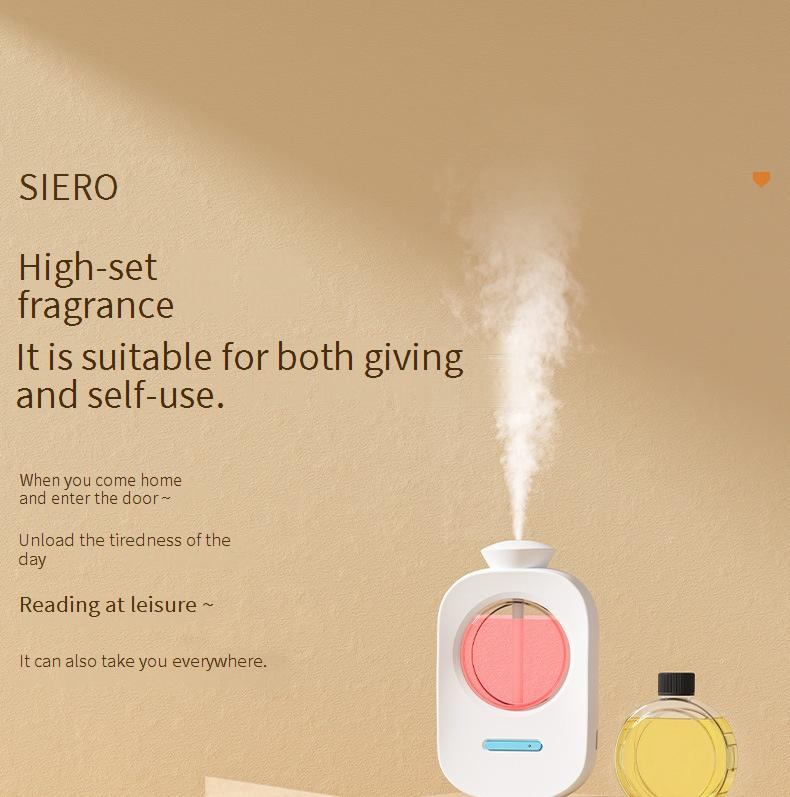 007 Automatic Aroma Diffuser For Home & Hotel - Quiet Ultrasonic Essential Oil Humidifier With Timer, 12H Battery Life, Wall-Mountable (500mL)_voghion.com