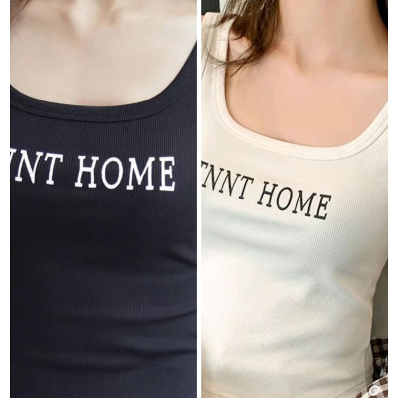Strap Vest For Women, Worn Inside And Outside, Solid Color Printed Summer Style Slimming Top_voghion.com