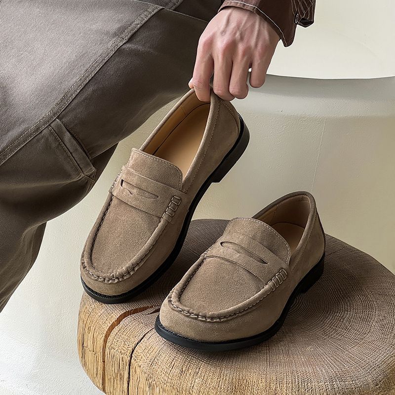 Designer Herren Abendschuhe Luxus Hochwertiges Wildleder Julian Loafer Kalbsleder Echtes Leder Casual Job Loafer Party VINTAGE_voghion.com