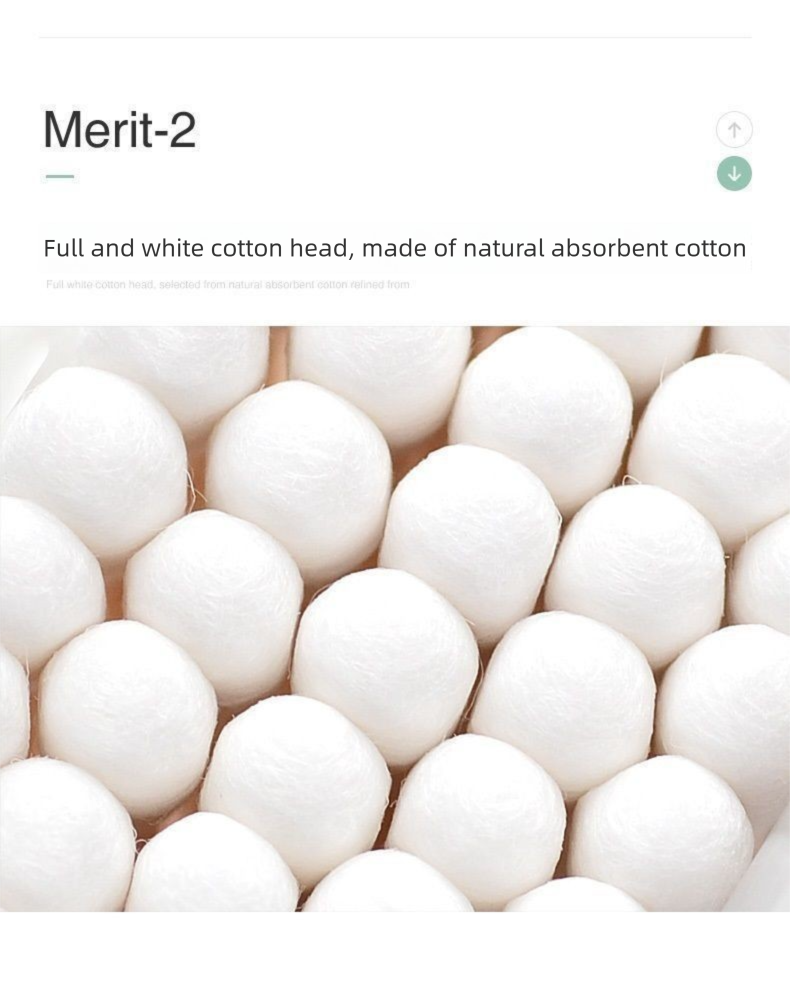 Disposable Makeup-Specific Wooden Ear Cleaning Multi-Functional Double-Ended Cotton Swabs Thick Sticks_voghion.com