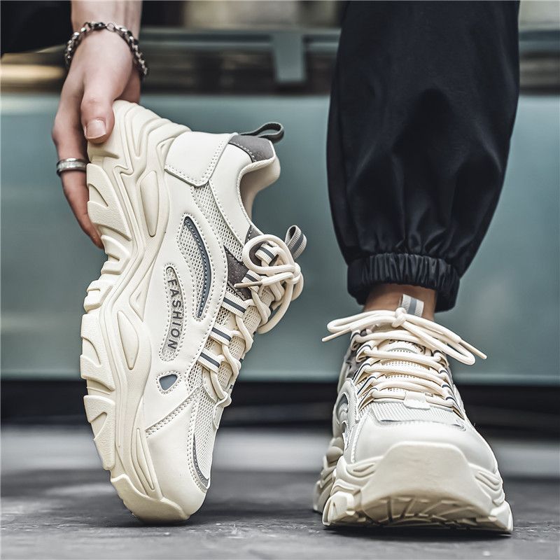 Unbeatable Quality Men's 2025 New Spring Paris Fashion Brand Dad Sports And Leisure Men's Running Shoes Height Increasing_voghion.com