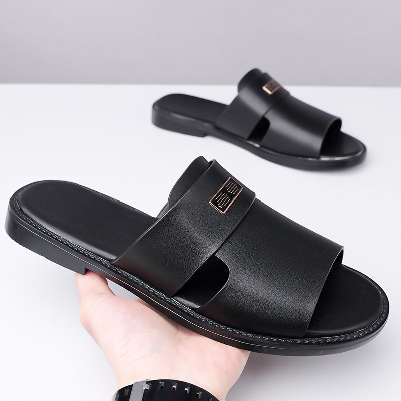 Sandals Men, 2025 New Thick Soled Non Slip Casual Beach Shoes, Dad Dual-use, Outdoor Cool Slippers For Men_voghion.com