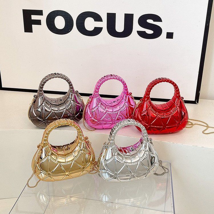 2025 Herbst Mini Abend Trendy Handtasche Acryl Plaid Single Shoulder Crossbody Damentasche_voghion.com