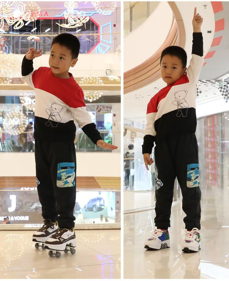 Cross Border Running Shoes Roller Skates Deformation Shoes Wheel Shoes Roller Skates Four Wheel Roller Skates_voghion.com