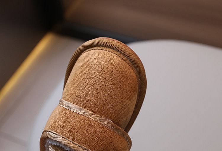 Botas de felpa para niños, zapatos grandes de algodón para la nieve para niñas, zapatos de invierno_voghion.com