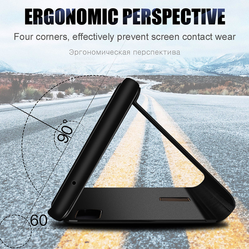 realmi 9i kotelot Mirror Smart Bracket Kirjankannet Oppo realme 9i realm 9 i i9 Kansinäkymä Nahkainen Kickstand Flip Coque_voghion.com