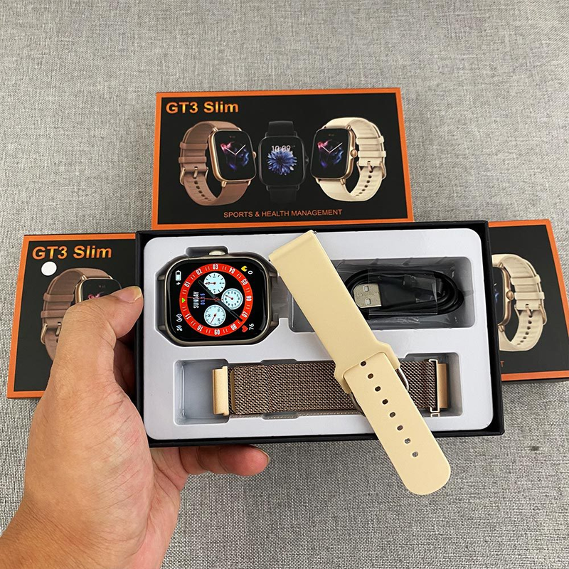 reloj inteligente con doble correa GT3 reloj delgado llamada Bluetooth_voghion.com