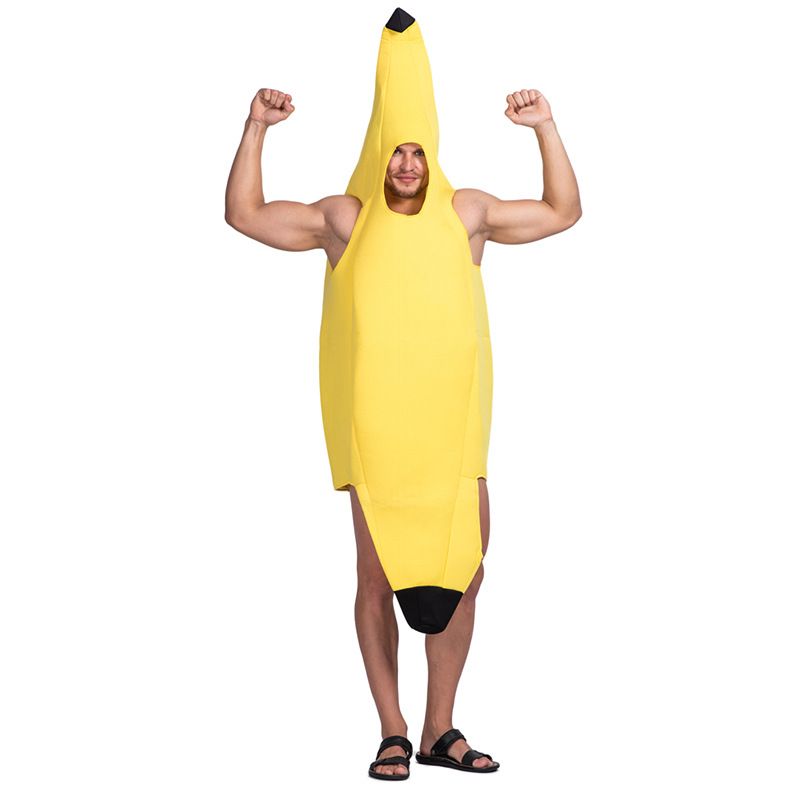 Salopeta bărbătească cu banane de Halloween poate fi purtată direct_voghion.com