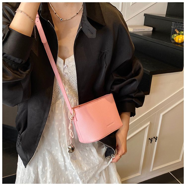 Borsa a tracolla piccola da donna, stile coreano, casual, alla moda, con tracolla, 2025, nuova borsa a secchiello da pendolare_voghion.com