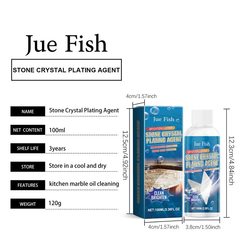 Jue-Fish Decontaminator, Gentle Decontaminate Kitchen Grease Household Tile Countertop Stain Cleaning_voghion.com
